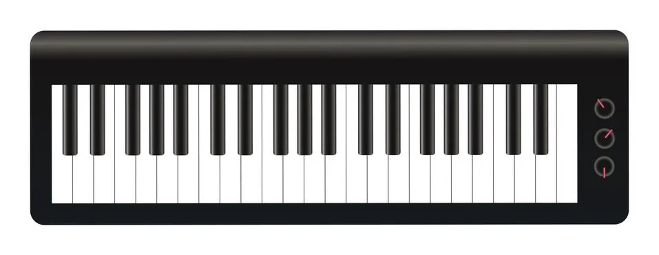An Electronic Keyboards Illustrazione stock