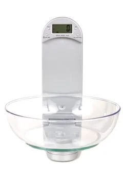 Electronic kitchen scales Stock Photos