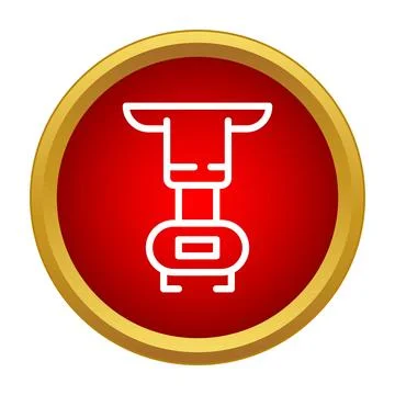 Electronic kitchen scales weighing tool simple icon イラスト素材