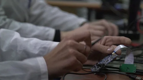 Electronic lab devices at work 스톡 동영상 113188389