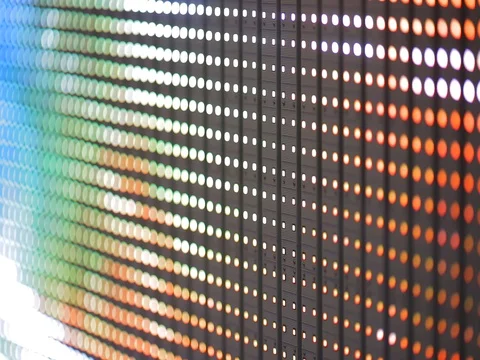 Electronic led panel, close-up Video stock 71294165