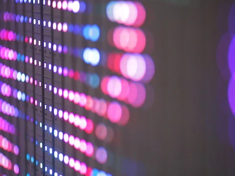 Electronic led panel, close-up Video stock 71294175