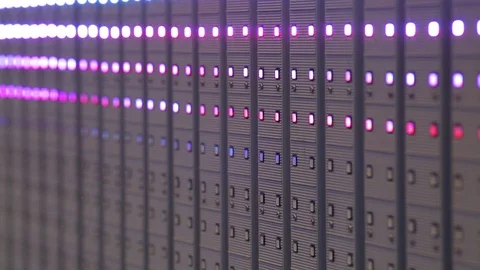 Electronic led panel, close-up Video stock 71294259