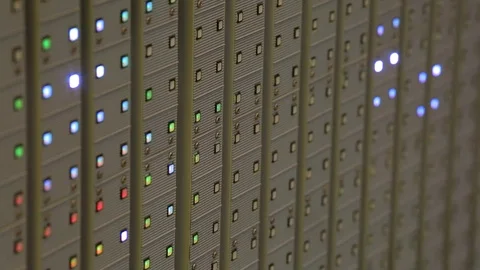 Electronic led panel, close-up Video stock 71294290