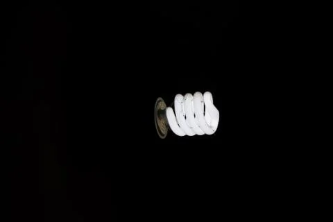 Electronic Light Bulbs CFL light bulb Stock Photos