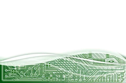 Electronic light green abstract background Stock Illustration