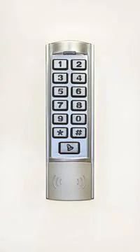 Electronic Lock Numeric Pad With Wireless Connection Electronic Lock Copyr... Stock Photos