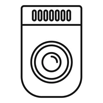 Electronic lock using fingerprint scanning technology for enhanced security Stock Illustration