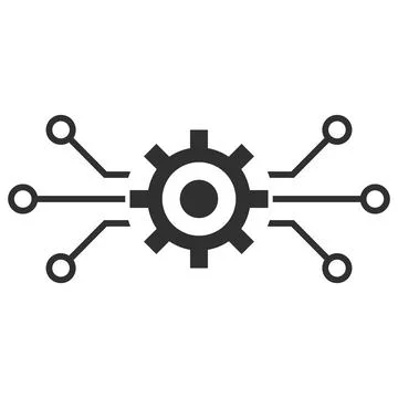 Electronic Machinery Vector Icon Flat Illustration Stock Illustration