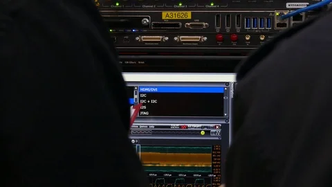 Electronic measuring instruments Stock Footage 106526435