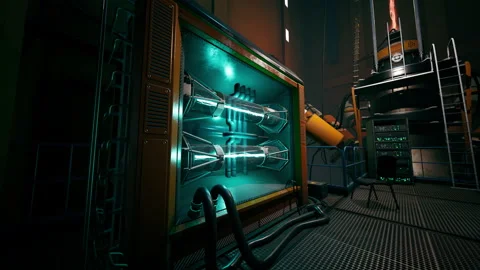 Electronic measuring instruments in science lab Vídeo Stock 233521817