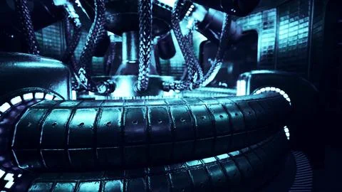 Electronic measuring instruments in science lab Illustrazione stock