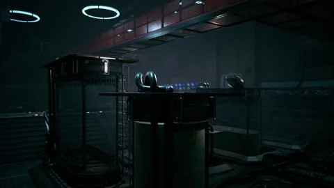 Electronic measuring instruments in science lab Illustrazione stock