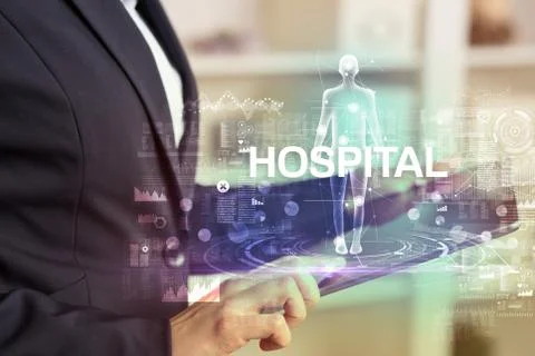 Electronic medical record, tech concept 스톡 사진