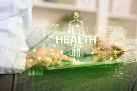 Electronic medical record, tech concept Stock Photos