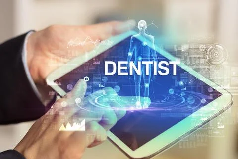 Electronic medical record, tech concept Stock Photos