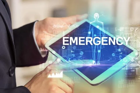 Electronic medical record, tech concept Stock Photos