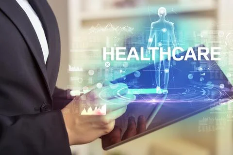Electronic medical record, tech concept Stock Photos