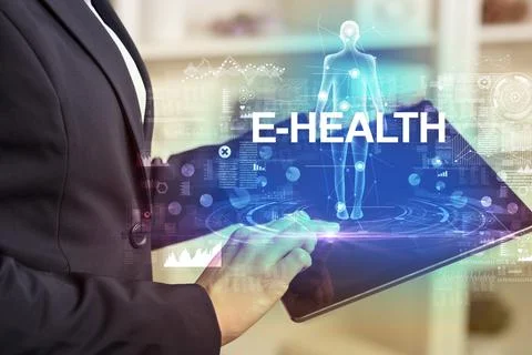 Electronic medical record, tech concept 스톡 사진