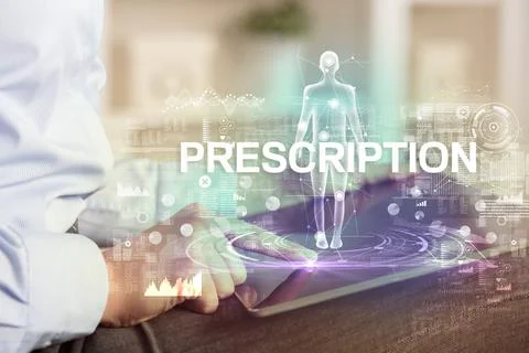Electronic medical record, tech concept Stock Photos