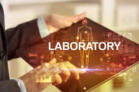Electronic medical record, tech concept Stock Photos