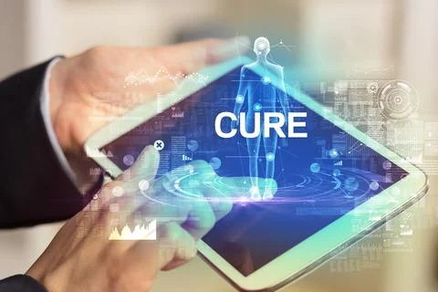 Electronic medical record, tech concept Stock Photos