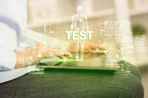Electronic medical record, tech concept Stock Photos