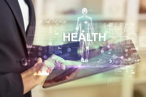 Electronic medical record, tech concept Stock Photos