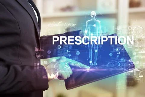 Electronic medical record, tech concept Stock Photos