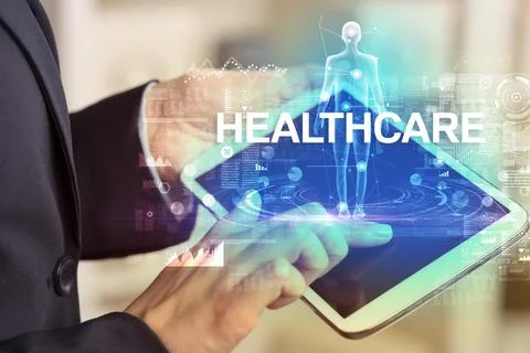 Electronic medical record, tech concept Stock Photos