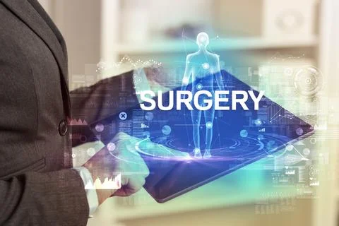 Electronic medical record, tech concept Stock Photos