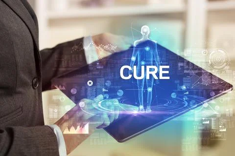 Electronic medical record, tech concept Stock Photos