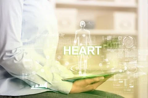 Electronic medical record, tech concept Stock Photos