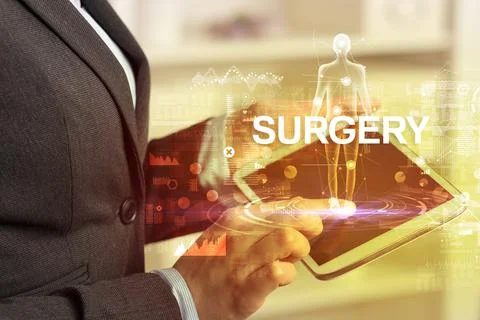 Electronic medical record, tech concept Stock Photos