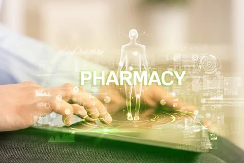 Electronic medical record, tech concept Stock Photos