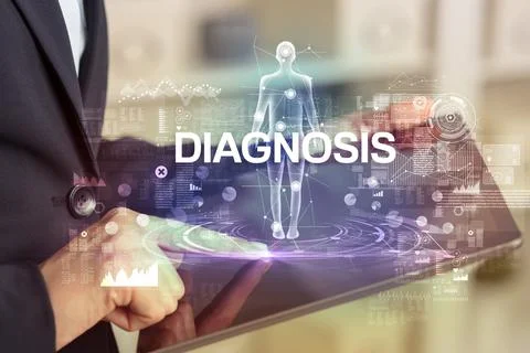 Electronic medical record, tech concept Stock Photos