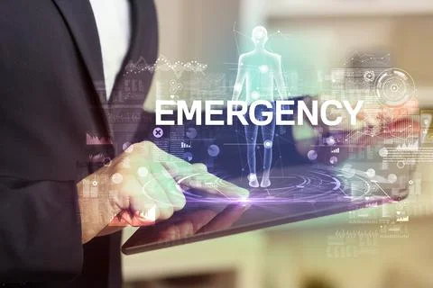 Electronic medical record, tech concept Stock Photos