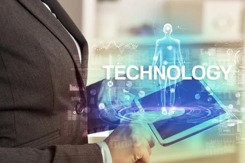 Electronic medical record, tech concept Stock Photos