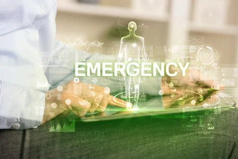 Electronic medical record, tech concept Stock Photos