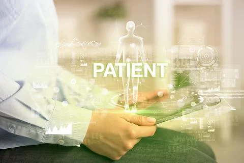 Electronic medical record, tech concept Stock Photos