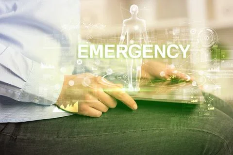 Electronic medical record, tech concept 스톡 사진