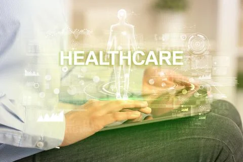 Electronic medical record, tech concept Stock Photos