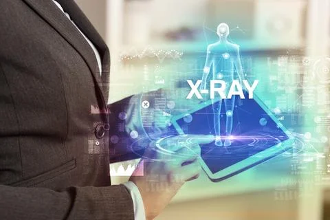 Electronic medical record, tech concept Stock Photos