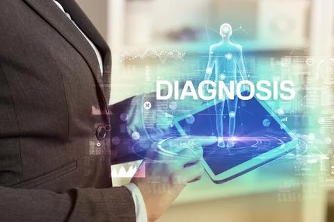 Electronic medical record, tech concept Stock Photos