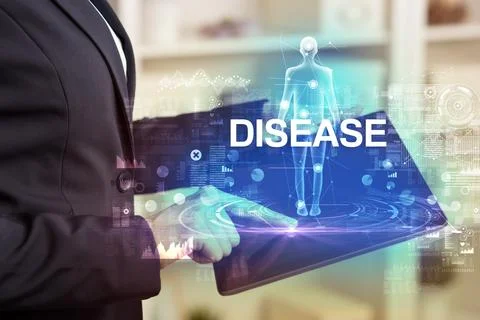 Electronic medical record, tech concept Stock Photos