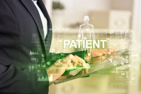 Electronic medical record, tech concept Stock Photos