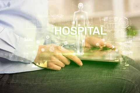 Electronic medical record, tech concept Stock Photos
