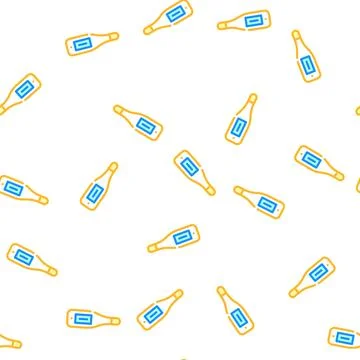 Electronic medical thermometer vector seamless pattern Stock Illustration