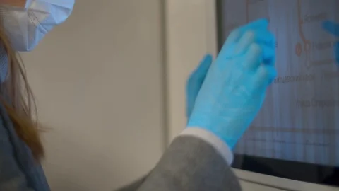 Electronic metro map Stock Footage 126924731