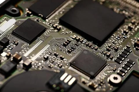 Electronic micro circuit Stock Photos